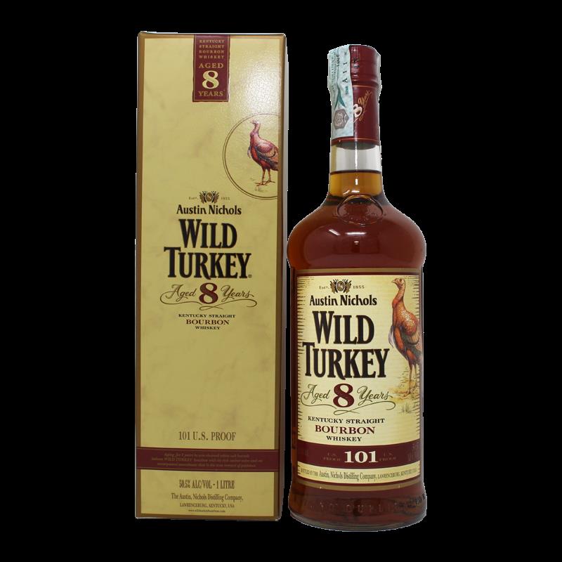 Wild Turkey 8 Years Kentucky Straigth Bourbon 101 U.S. Proof 1,0L