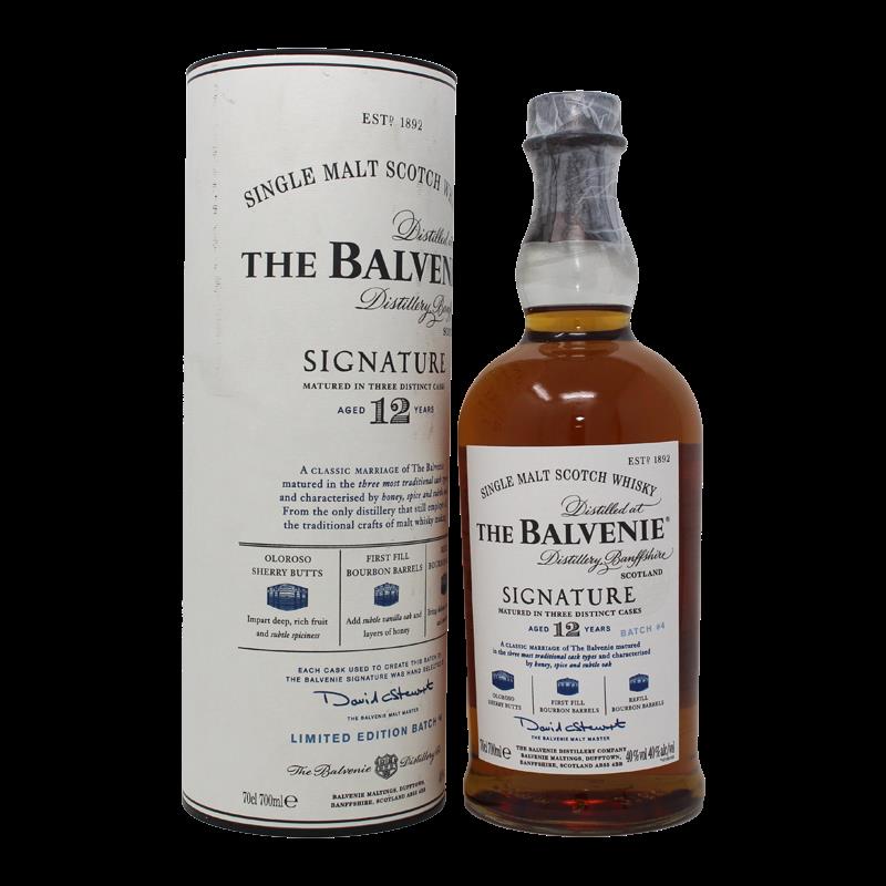 Balvenie Signature 12 Years Batch No.4 Limited Edition Single Malt Scotch Whisky  0,7L