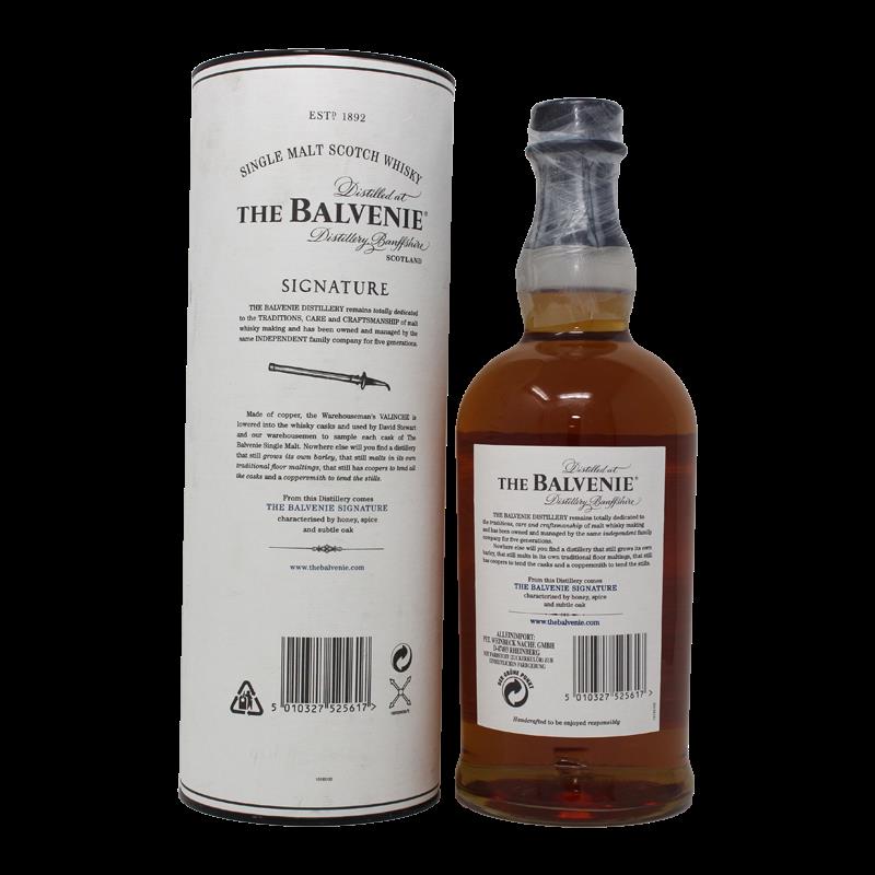 Balvenie Signature 12 Years Batch No.1 Limited Edition Single Malt Scotch Whisky  0,7L