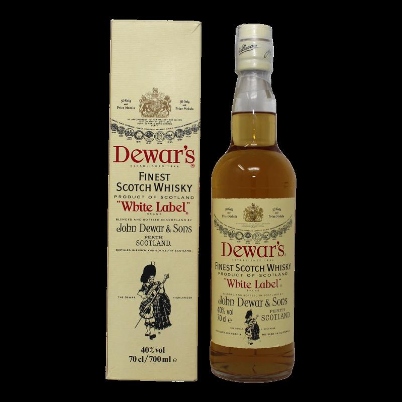 Dewars White Label Finest Scotch Whisky Old Label 0,7L