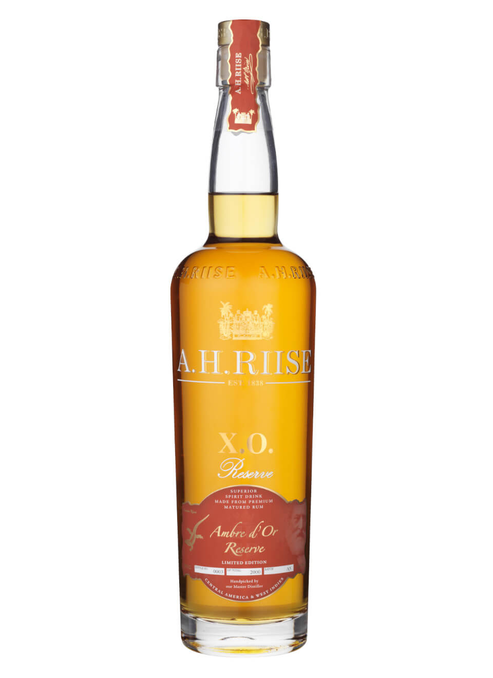 A.H. Riise X.O. Reserve Rum Ambre d&#39;Or 0,7 L