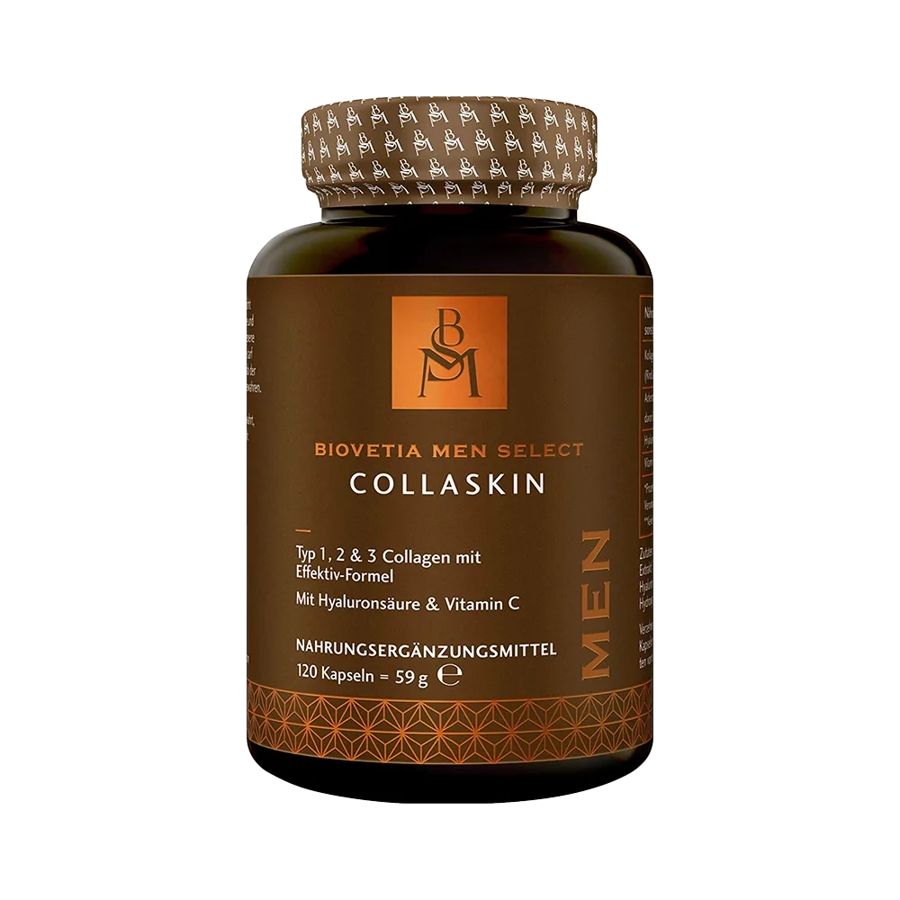 Men Select CollaSkin, Collagen + Hyaluron Anti-Aging Formel speziell für Ihn, 120 Kapseln