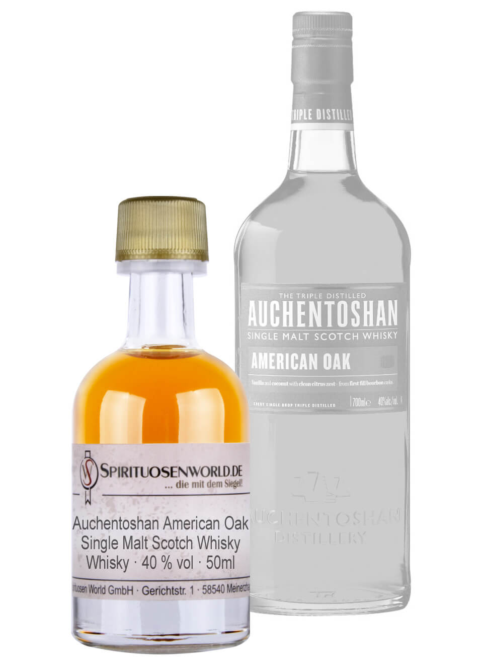 Auchentoshan American Oak Whisky Tastingminiatur 0,05 L