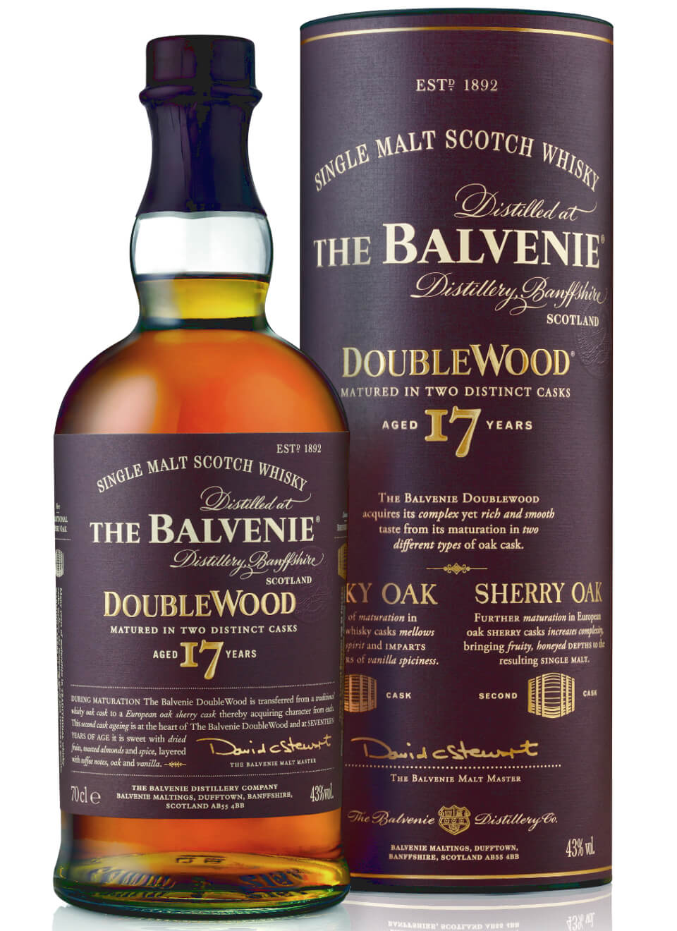 Balvenie 17 Years Doublewood Single Malt Scotch Whisky 0,7 L