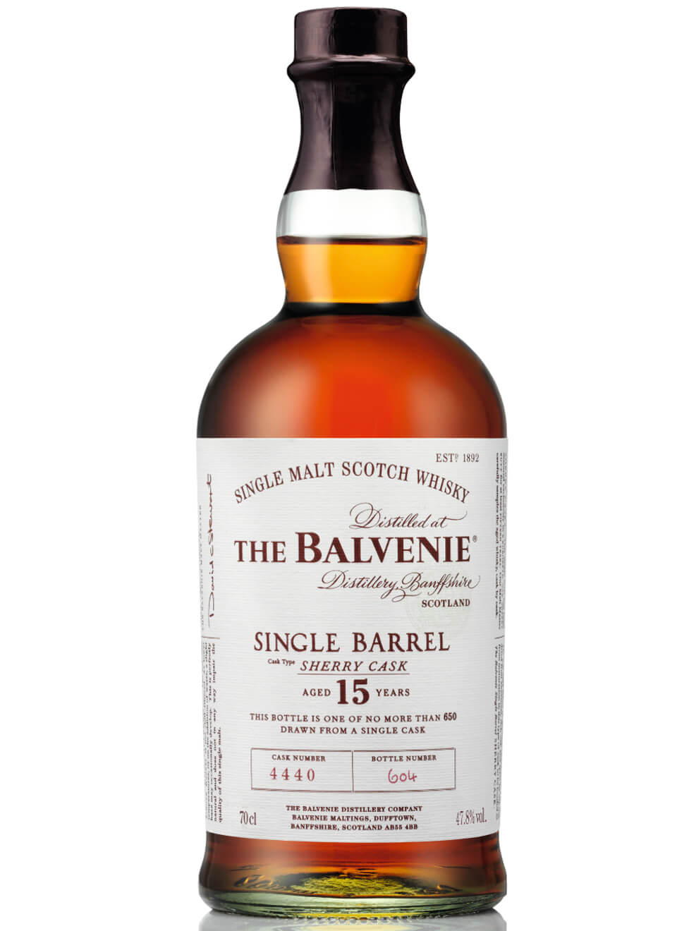 Balvenie 15 Years Single Barrel Sherry Cask Single Malt Scotch Whisky 0,7 L