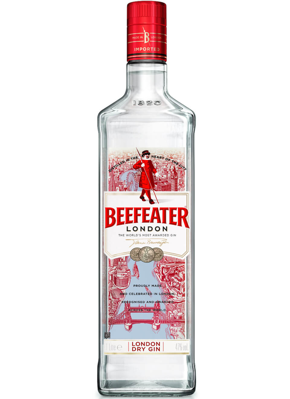 Beefeater London Distilled Dry Gin 1 L