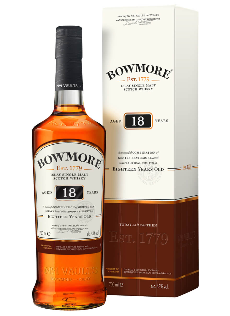 Bowmore 18 Years Islay Single Malt Scotch Whisky 0,7 L