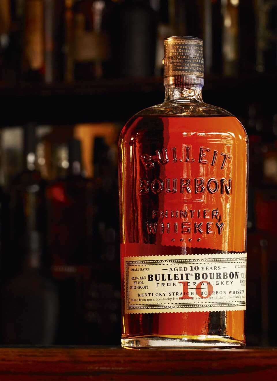 Bulleit Bourbon Whiskey Aged 10 Years 0,7 L