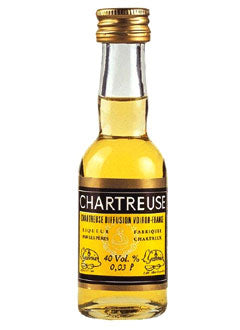 Chartreuse gelb Kräuterlikör Mini 0,03 L