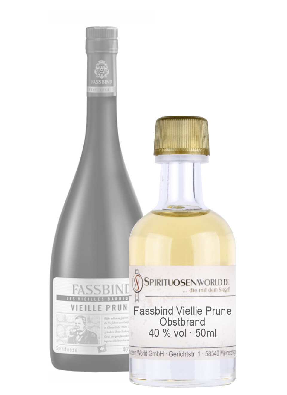 Fassbind Vieille Prune Tastingminiatur 0,05 L