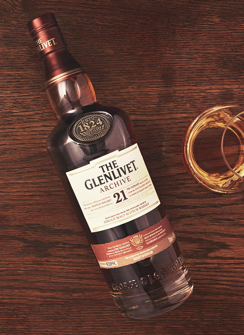 The Glenlivet 21 Years Single Malt Scotch Whisky 0,7 L