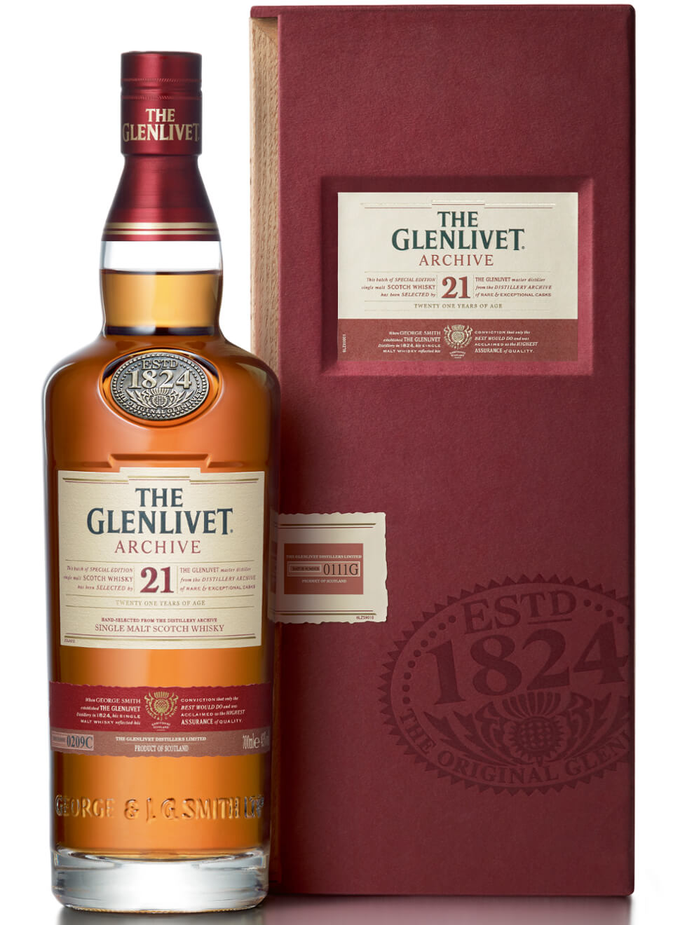 The Glenlivet 21 Years Single Malt Scotch Whisky 0,7 L