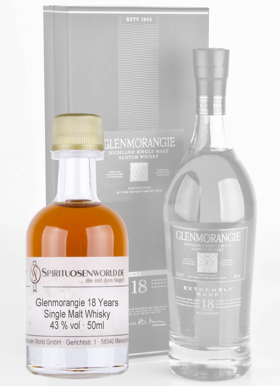 Glenmorangie 18 Jahre Whisky Tastingminiatur 0,05 L
