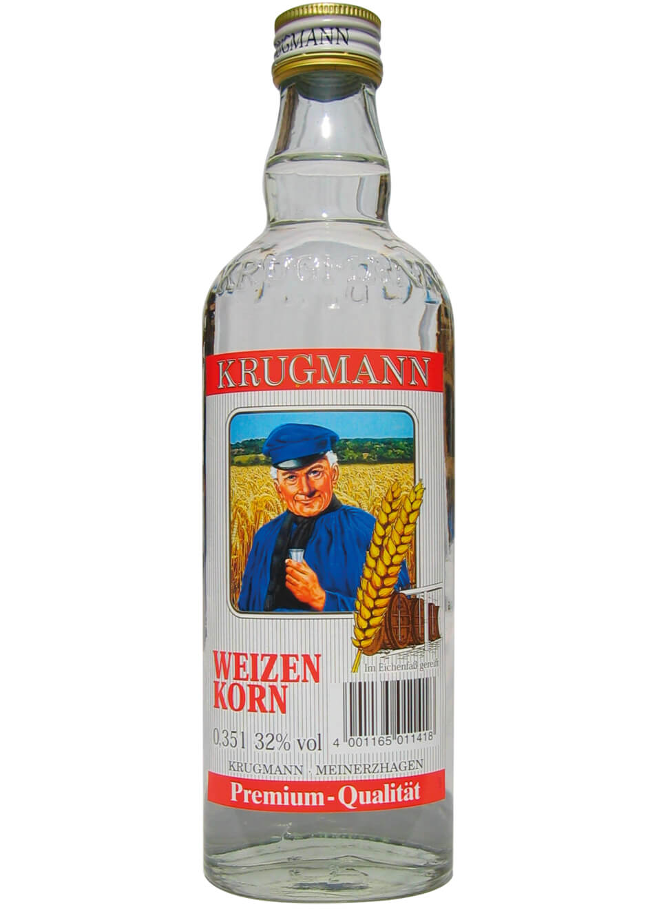 Krugmann Weizenkorn Taschenflasche groß 0,35 L