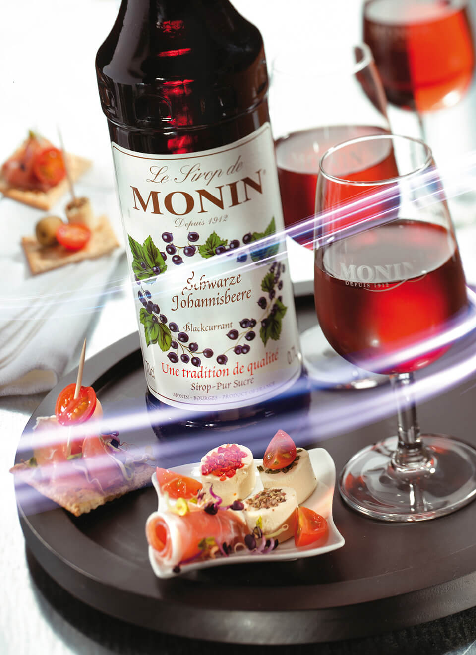 Monin Sirup schwarze Johannisbeere Cassis 0,7 L