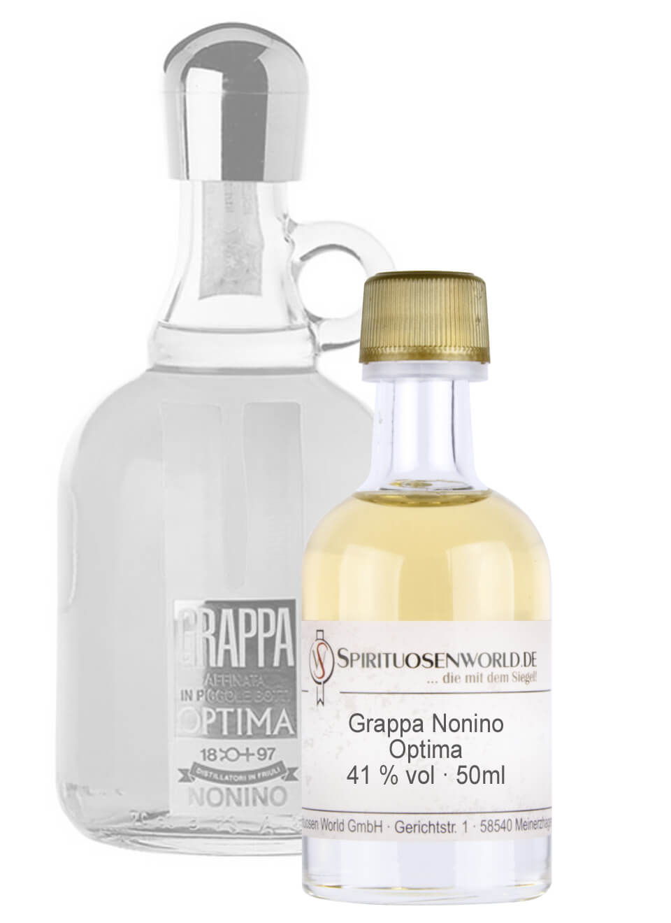 Nonino Optima Grappa Tastingminiatur 0,05 L