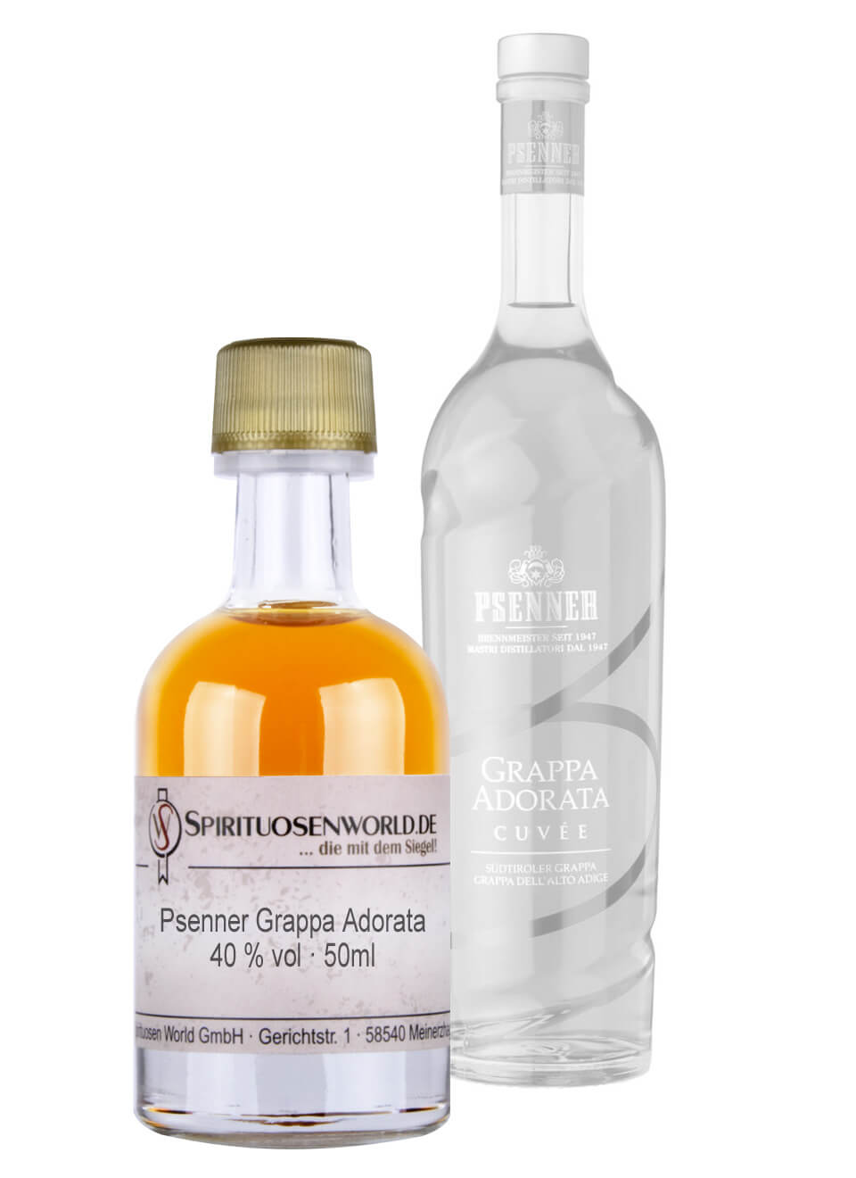 Psenner Grappa Adorata Tastingminiatur 0,05 L