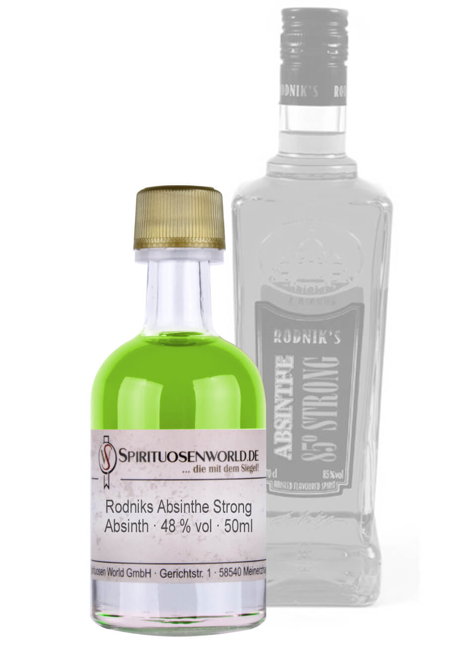 Rodniks Absinthe Strong Tastingminiatur Bitterspirituose 0,05 L