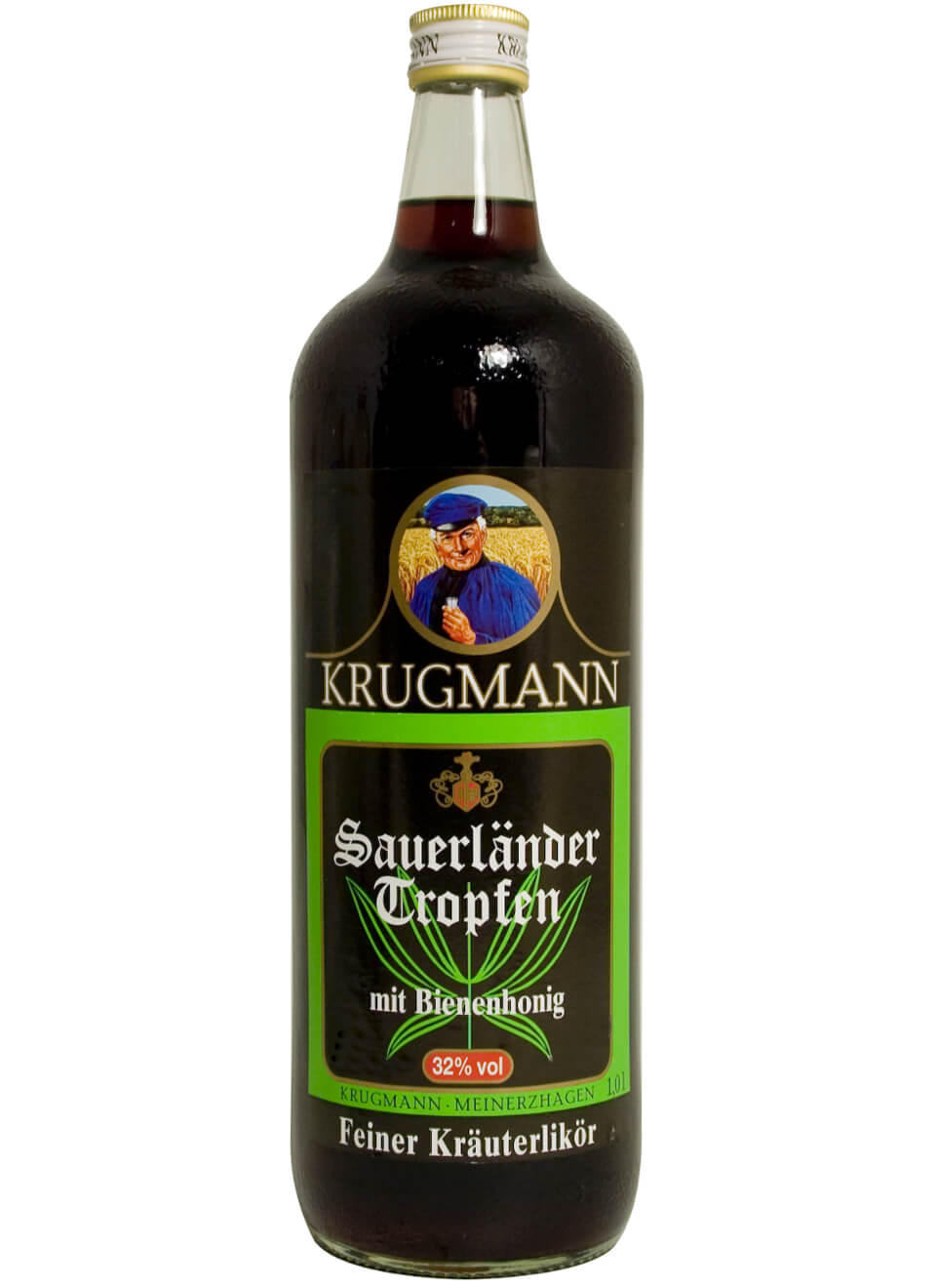 Krugmann Sauerländer Tropfen Kräuterlikör 1 L