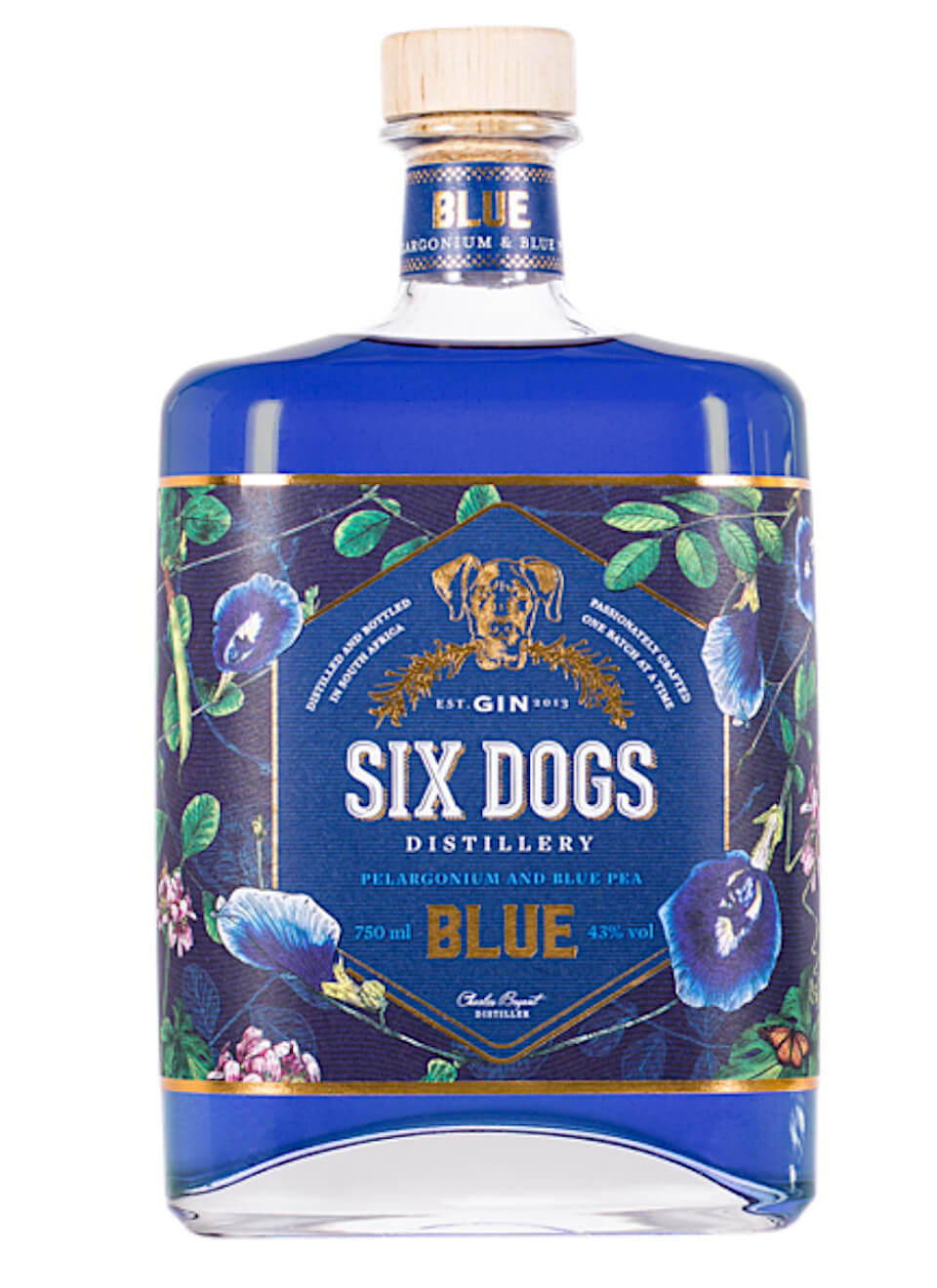 Six Dogs Blue Gin 0,7 L