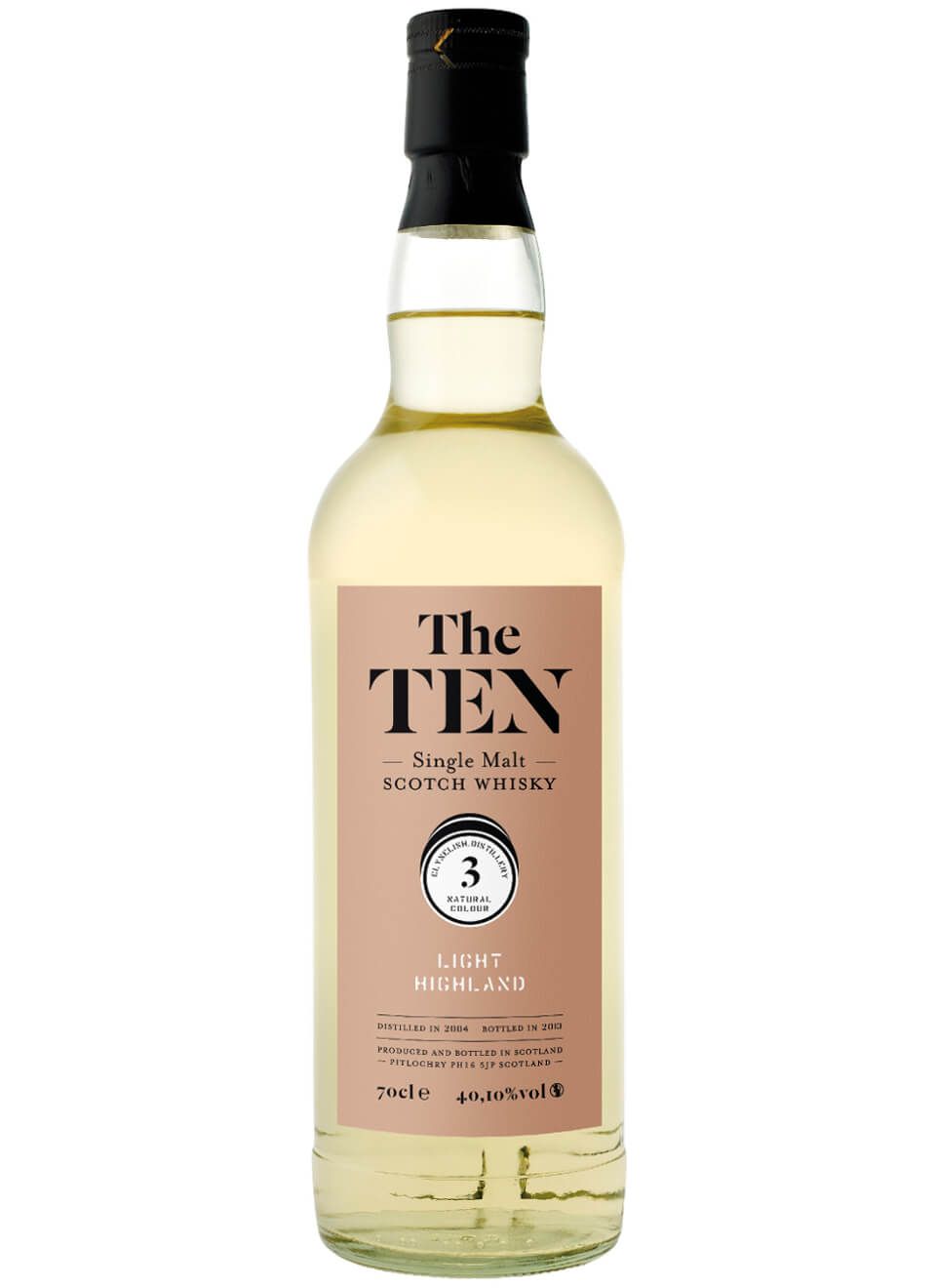 The Ten 3 Light Highland Whisky 2008 0,7 L