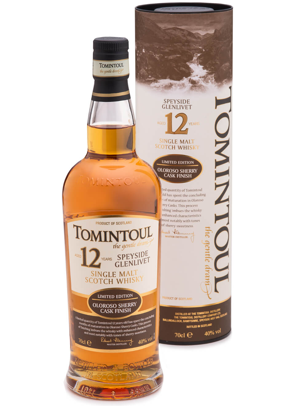 Tomintoul Oloroso-Sherry Single Malt Whisky 12 Jahre 0,7 L