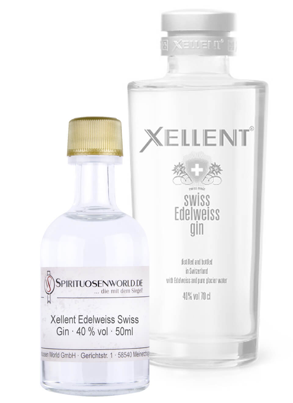 Xellent Edelweiss Swiss Gin Tastingminiatur 0,05 L