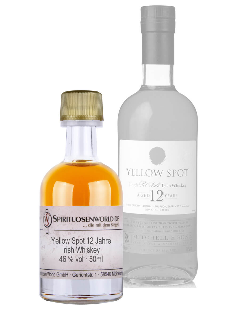 Yellow Spot 12 Jahre Irish Whiskey Tastingminiatur 0,05 L