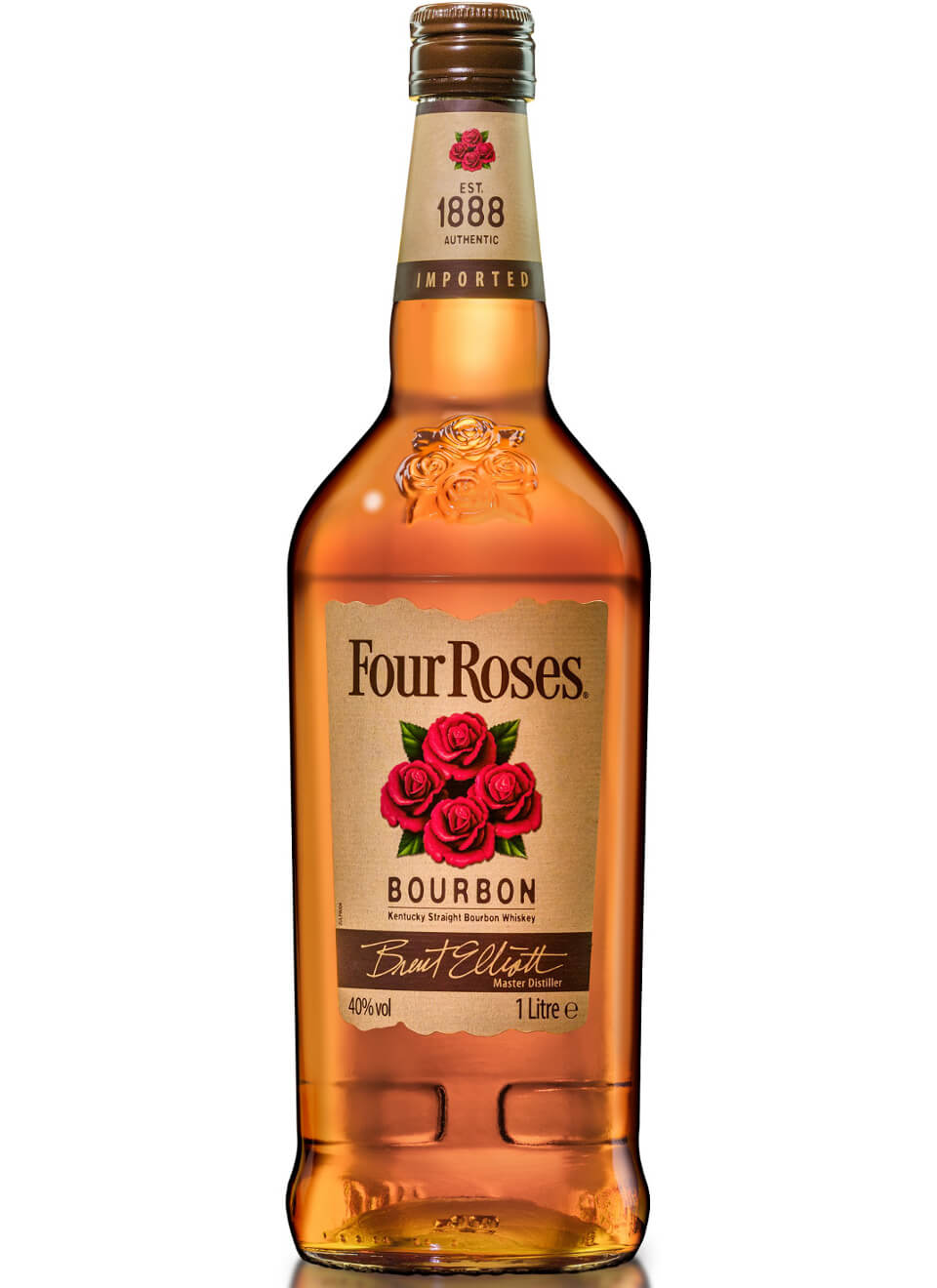 Four Roses Bourbon Kentucky Straight Bourbon Whiskey 1 L