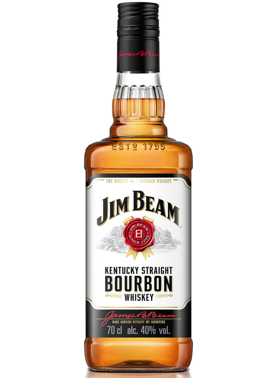 Jim Beam White Kentucky Straight Bourbon Whiskey 0,7 L