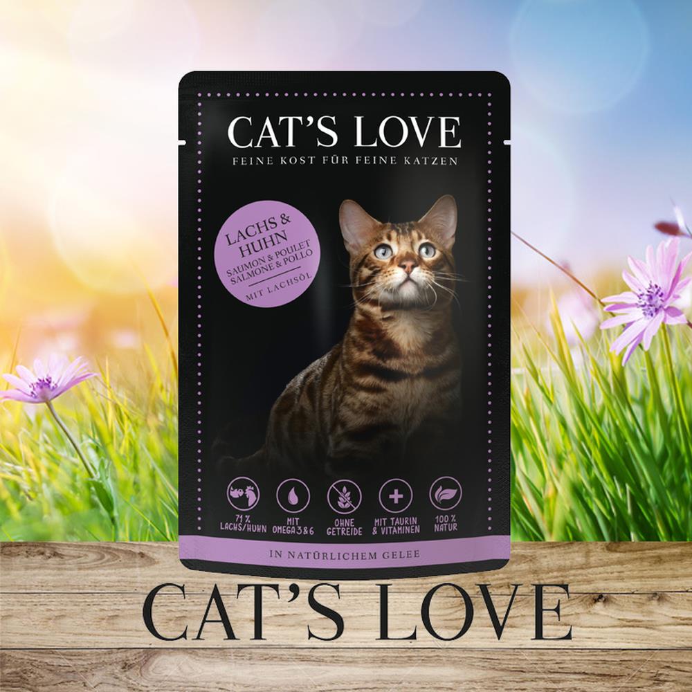 Cat´s Love Mix Lachs &amp; Huhn 85 g