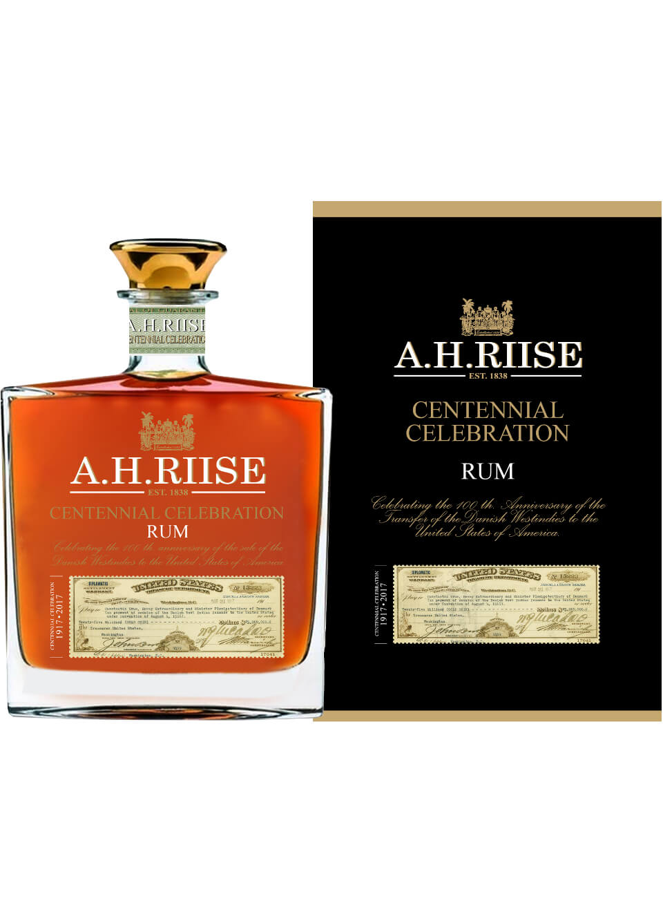 A.H. Riise Centennial Celebration Rum 0,7 L