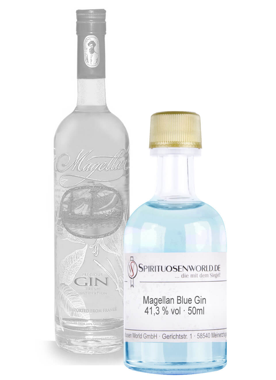 Magellan Blue Gin Tastingminiatur 0,05 L