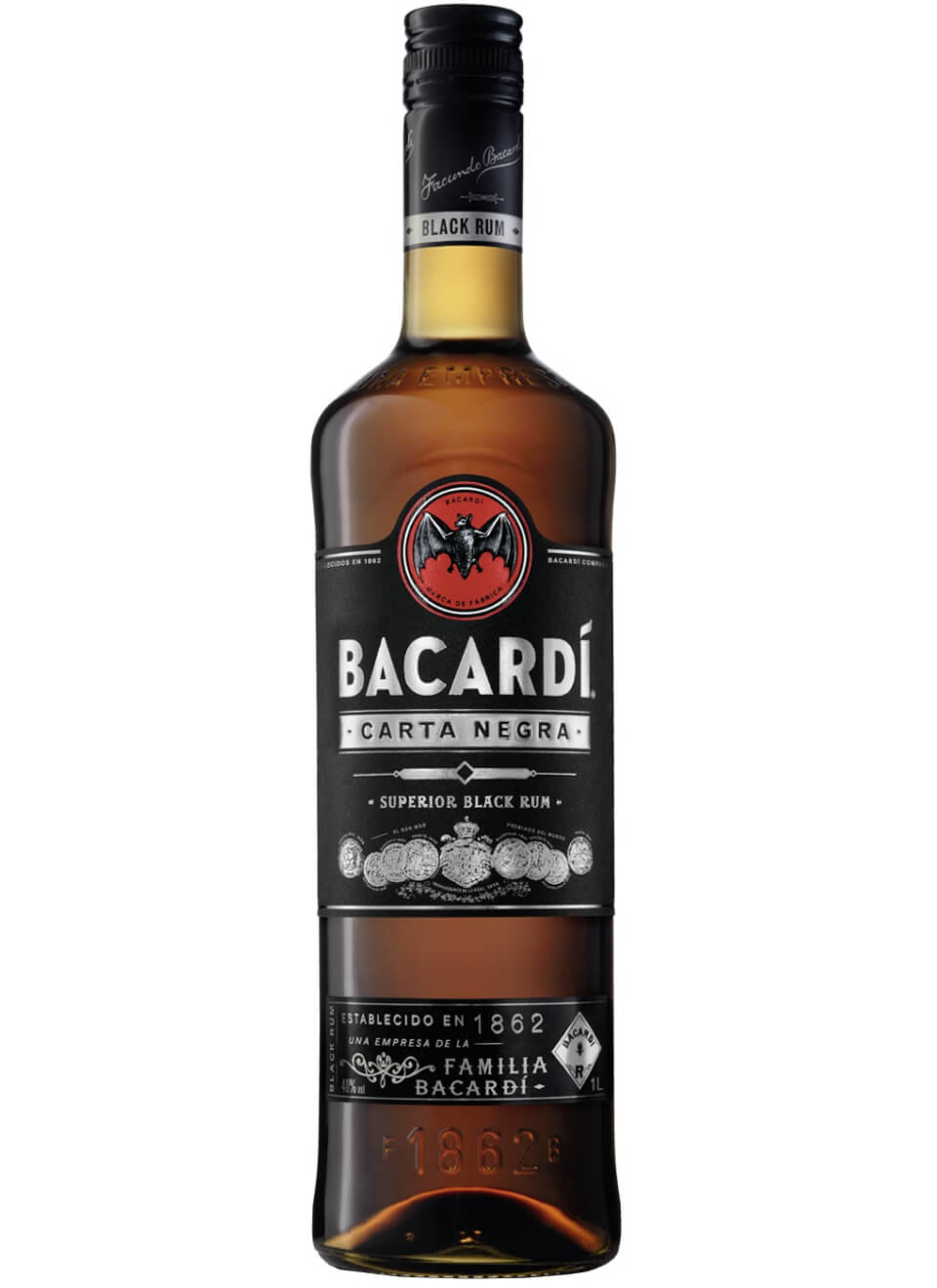 Bacardi Carta Negra Rum 1 L