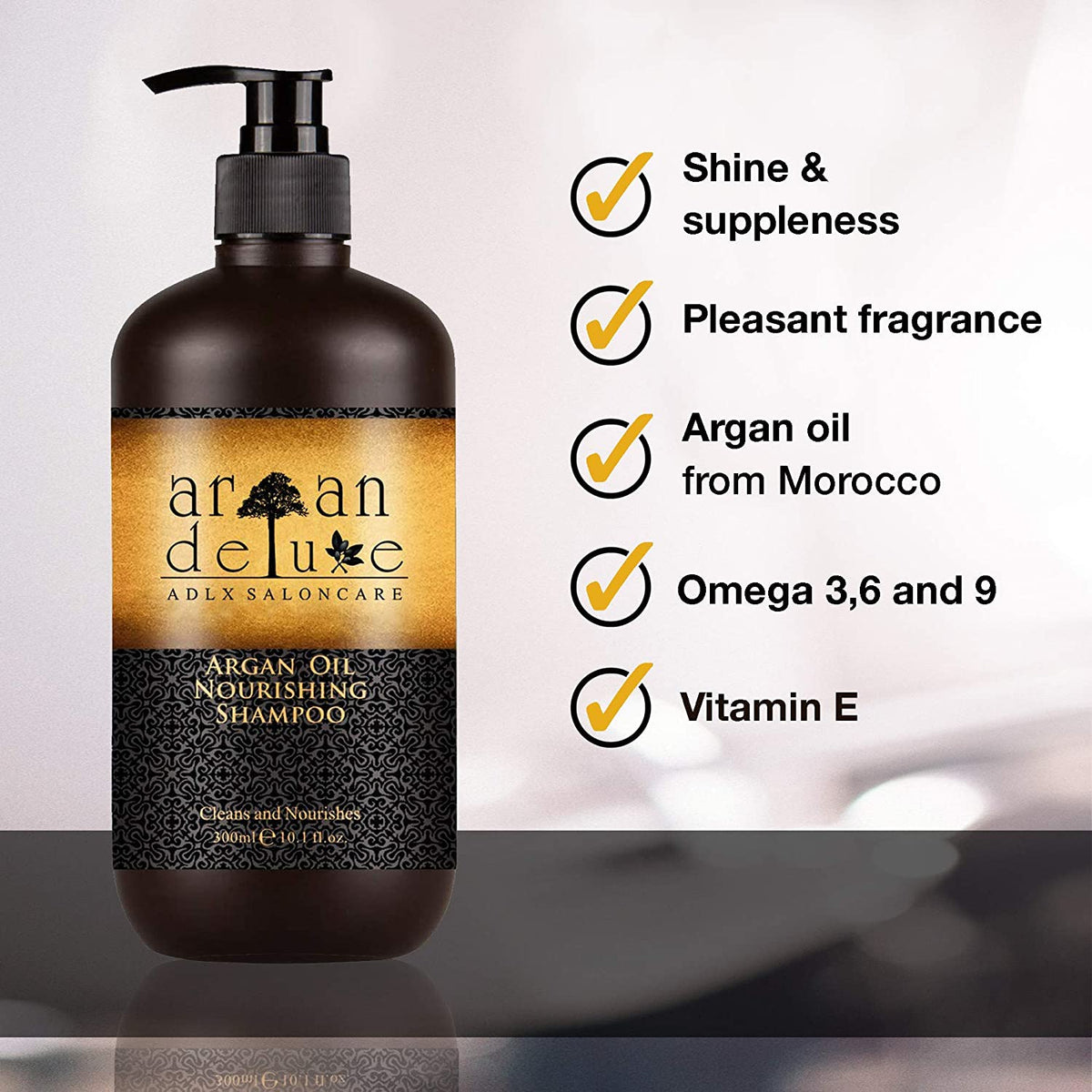 Argan Deluxe Shampoo | stark pflegend für Geschmeidigkeit &amp; Glanz