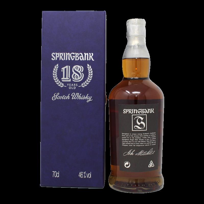 Springbank 18 Years Old First Batch Campbeltown Single Malt Whisky 0,7L