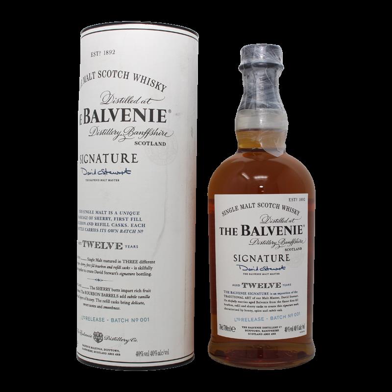Balvenie Signature 12 Years Batch No.1 Limited Edition Single Malt Scotch Whisky  0,7L