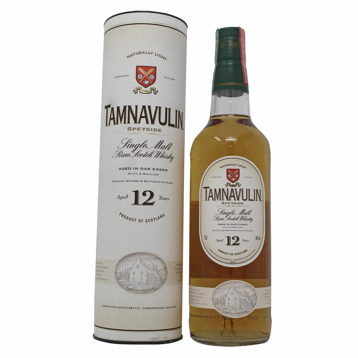 Tamnavulin 12 Years Old Speyside Single Malt Scotch Whisky 0,7L