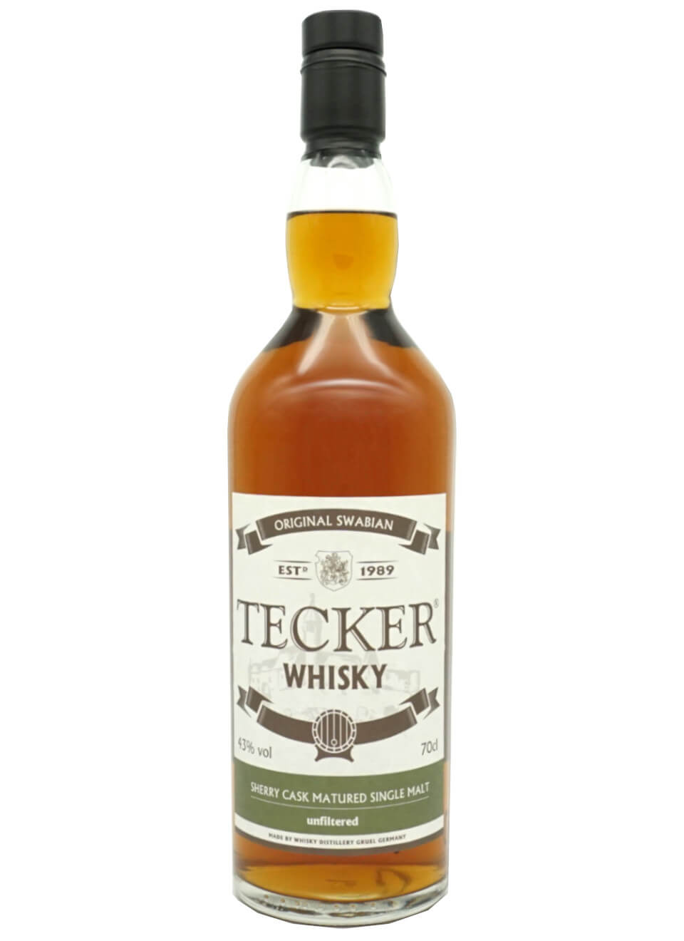Schwäbischer Single Grain Whisky Tecker Sherry Cask 0,7 L