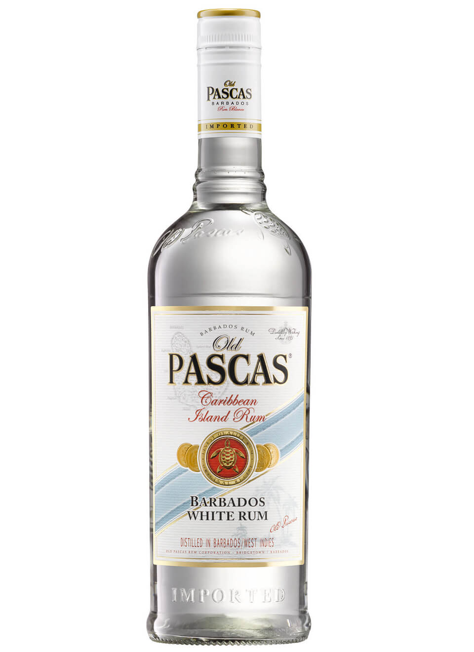 Old Pascas Barbados White Rum 1 L