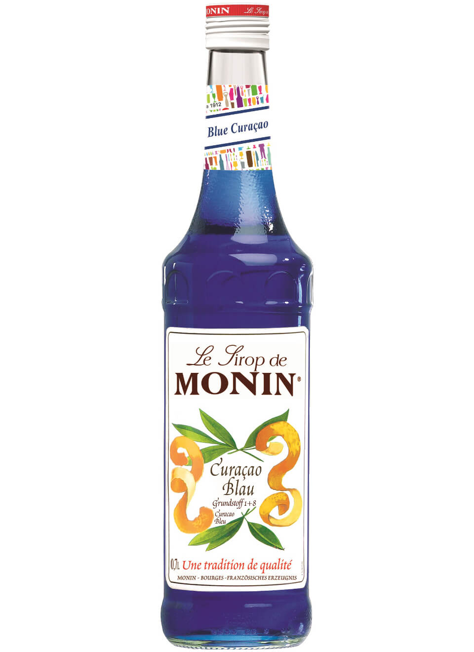 Monin Sirup Curacao Bleu alkoholfrei 0,7 L